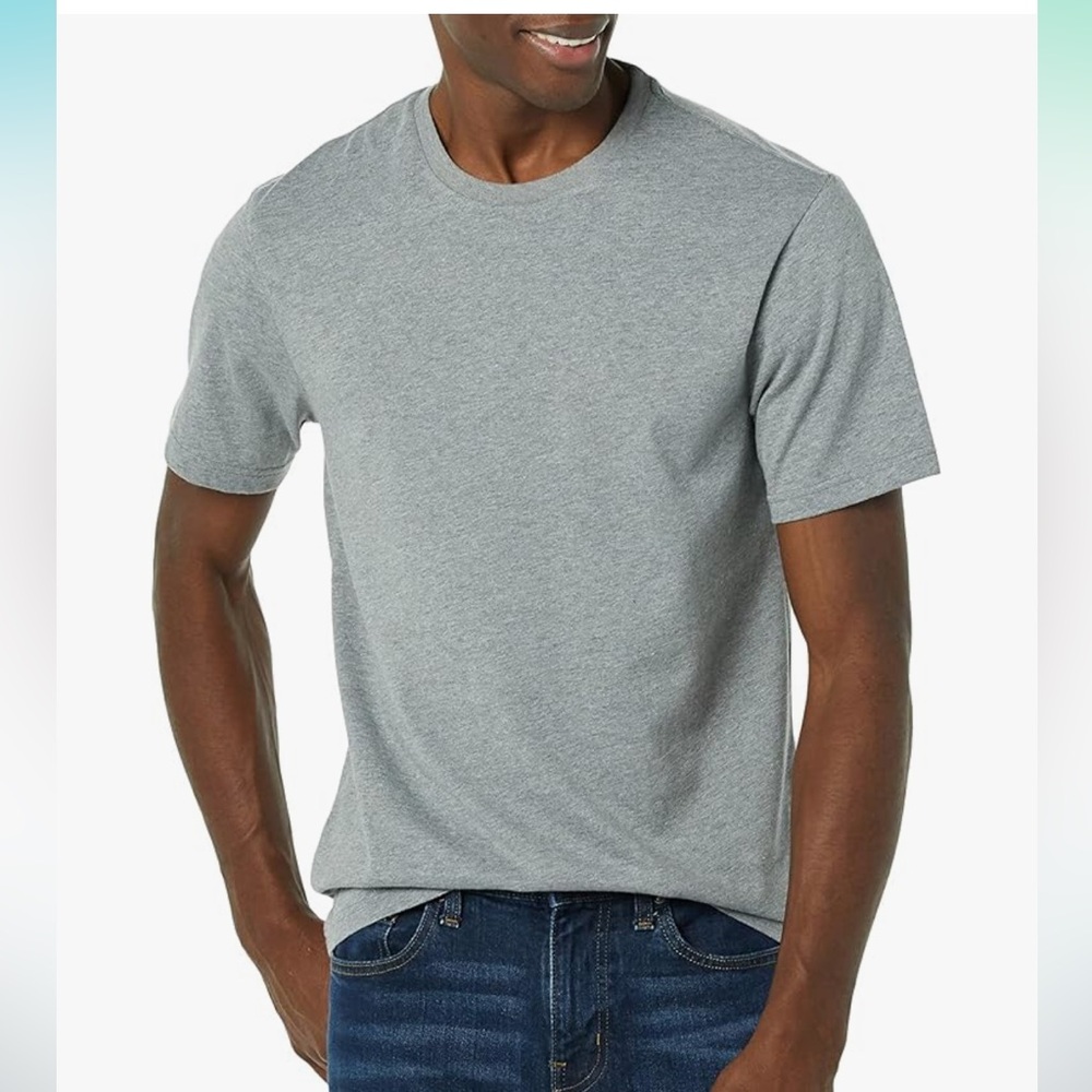👕🩵Men's T-Shirts Slim-Fit, Short-Sleeve, Crewneck, 2-Pack🩵👕